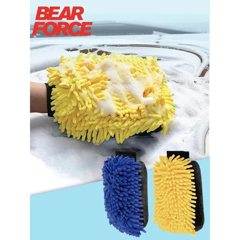 Guanti in Microfibra Impermeabili a 3 Strati, Panno in Microfibra Premium Anti-Graffio per Lavaggio Auto e Detailing