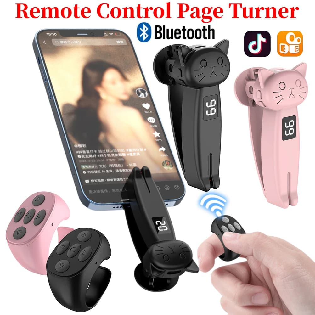 Telecomando RF con clic automatico per applicazioni di telefono Video Streaming live Gadget Smartphone Schermo di gioco Treppiedi digitali touch Tapper