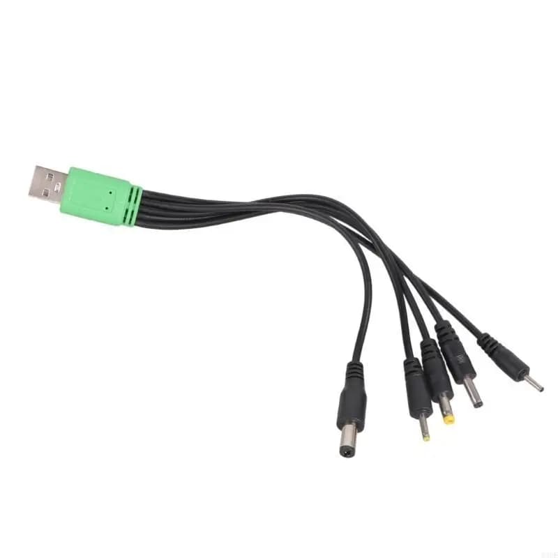 Cavo alimentazione da USB 5 V a 2,0 mm 2,5 mm 3,5 mm 4,0 mm 5,5 mm Uscita 5 V 2 A per ricarica 83CE