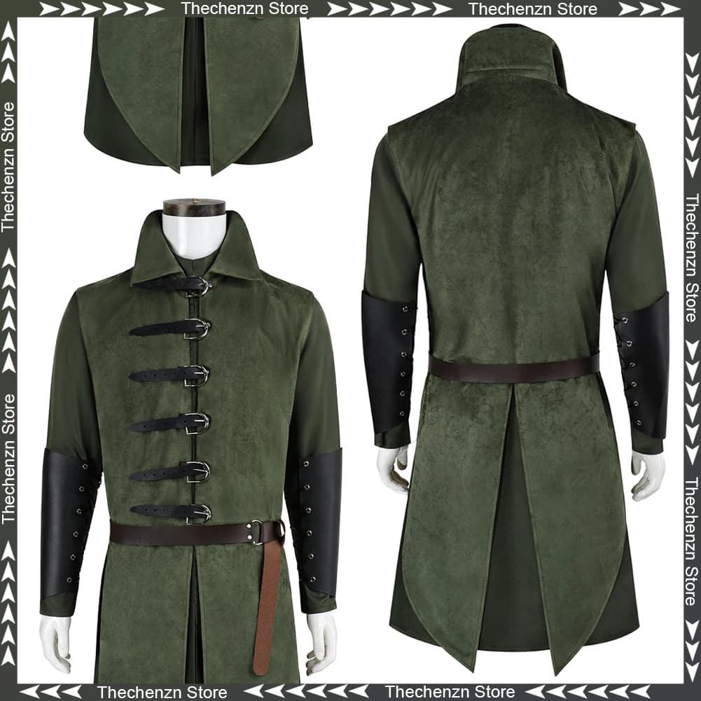 Costume da Elfo Medievale Thranduil per Uomo, Abbigliamento per Cosplay del Film Il Signore degli Anelli, Outfit Maschile per Halloween