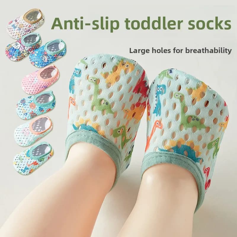 Soft Sole Non Slip Floor Socks Spring Summer Baby Walker Shoes Indoor Socks Shoes Infant Toddler Boys Girls