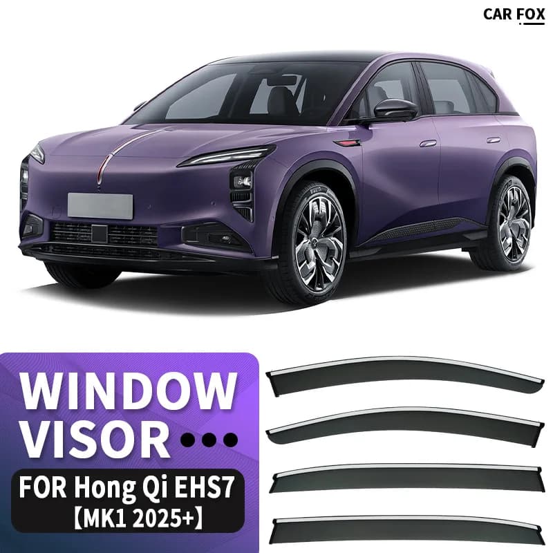 Per Hongqi EHS7 2025 + Finestra di Automobile Visiera Tenda Shelter Parabrezza Finestrino Laterale Pioggia Parasole Accessori Auto