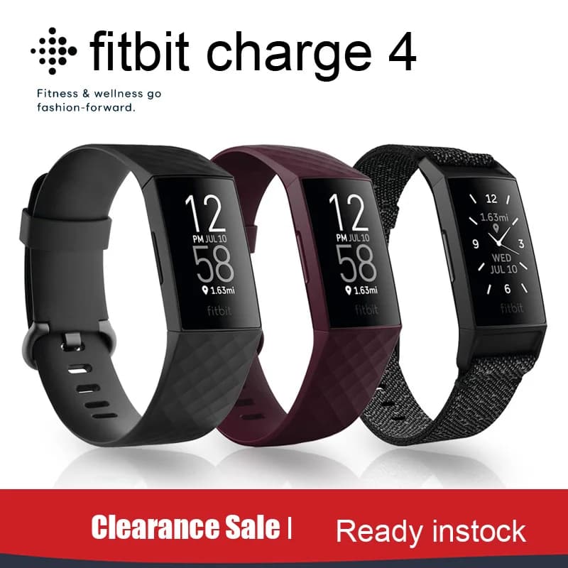 Original Fitbit Charger 4 Smart Watch Band for Men Sports Watches Fitness Watch Waterproof Men for Android and Apple Phone