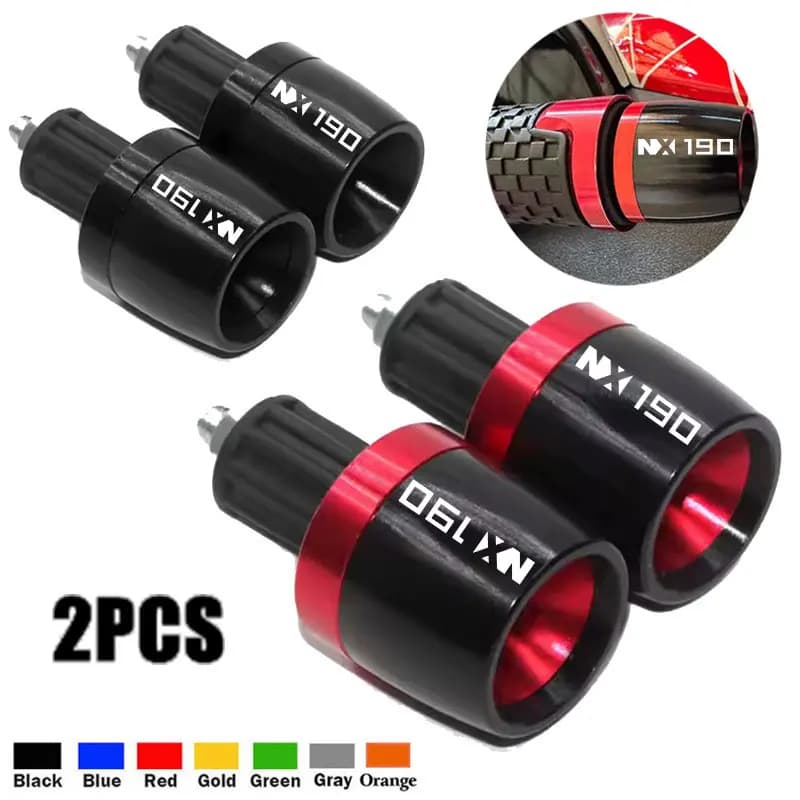 CNC Aluminum Motorcycle Accessories Handlebar Grips Ends Handle Bar Cap End Plug For Honda NX190 N X190 NX 190