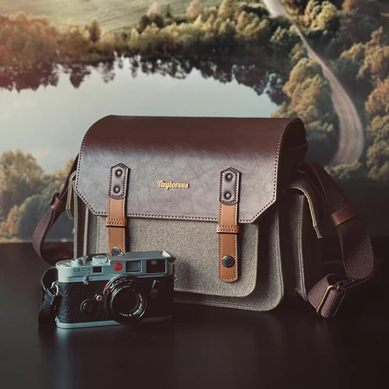 Taylorves Borsa per fotocamera Canon R50, Fujifilm X-T5 DSLR, fotocamera istantanea, borsa a tracolla Sony ZV-E10 Z5
