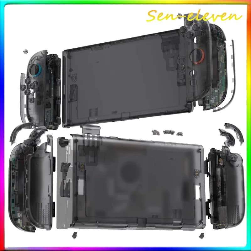eXtremeRate per Switch 2 - Kit Completo di Ricambio Pulsanti e Scocca, Modifica Fai-da-te, Versione Deluxe