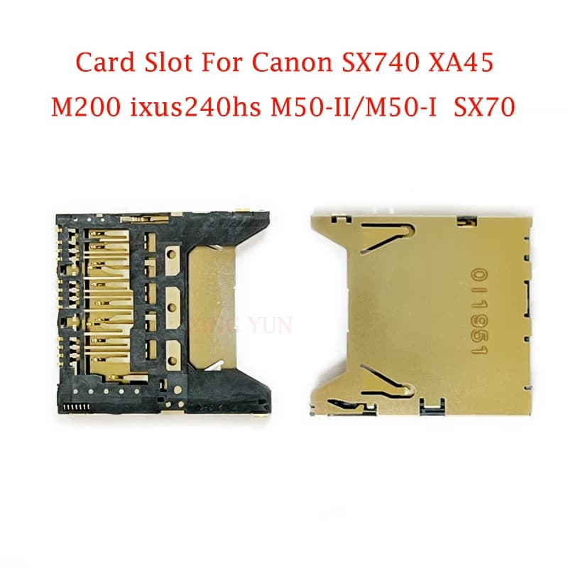 1PCS NUOVO Per Canon SX740 XA45 M200 ixus240hs M50-II/M50-I SX70 SD Slot Per Schede di Memoria Lettore di Montaggio Della Macchina Fotografica di Ricambio Pezzo di Ricambio