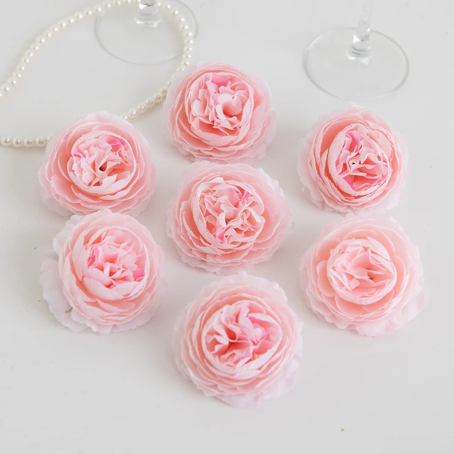 10 pz/set testa di peonia artificiale decorazione della casa fiori finti matrimonio confezione regalo fai da te accessori accessori di abbigliamento