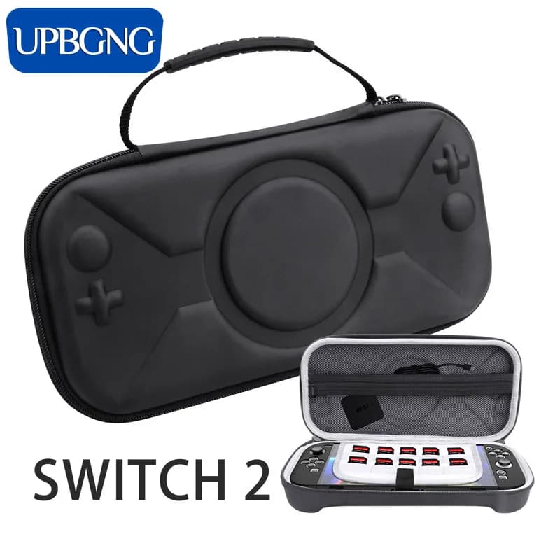 Borsa per Switch 2 Custodia protettiva per schermo Pellicola in vetro temperato Custodia portatile EVA per accessori Nintendo Switch 2