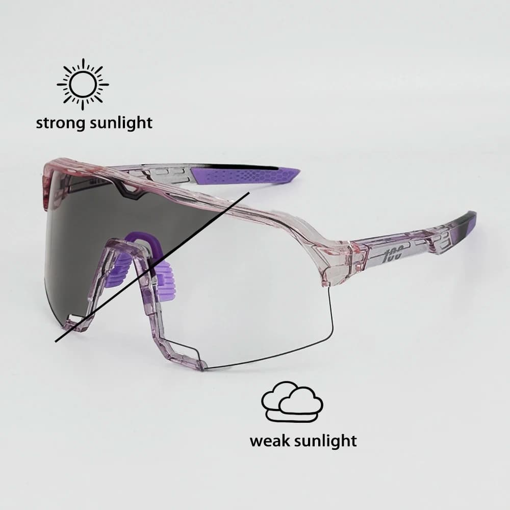 Cycling Glasses Photochromic Lens Bike Glasses UV400 Protection Eyewear Sunglasses MTB Road Bicycle Goggles