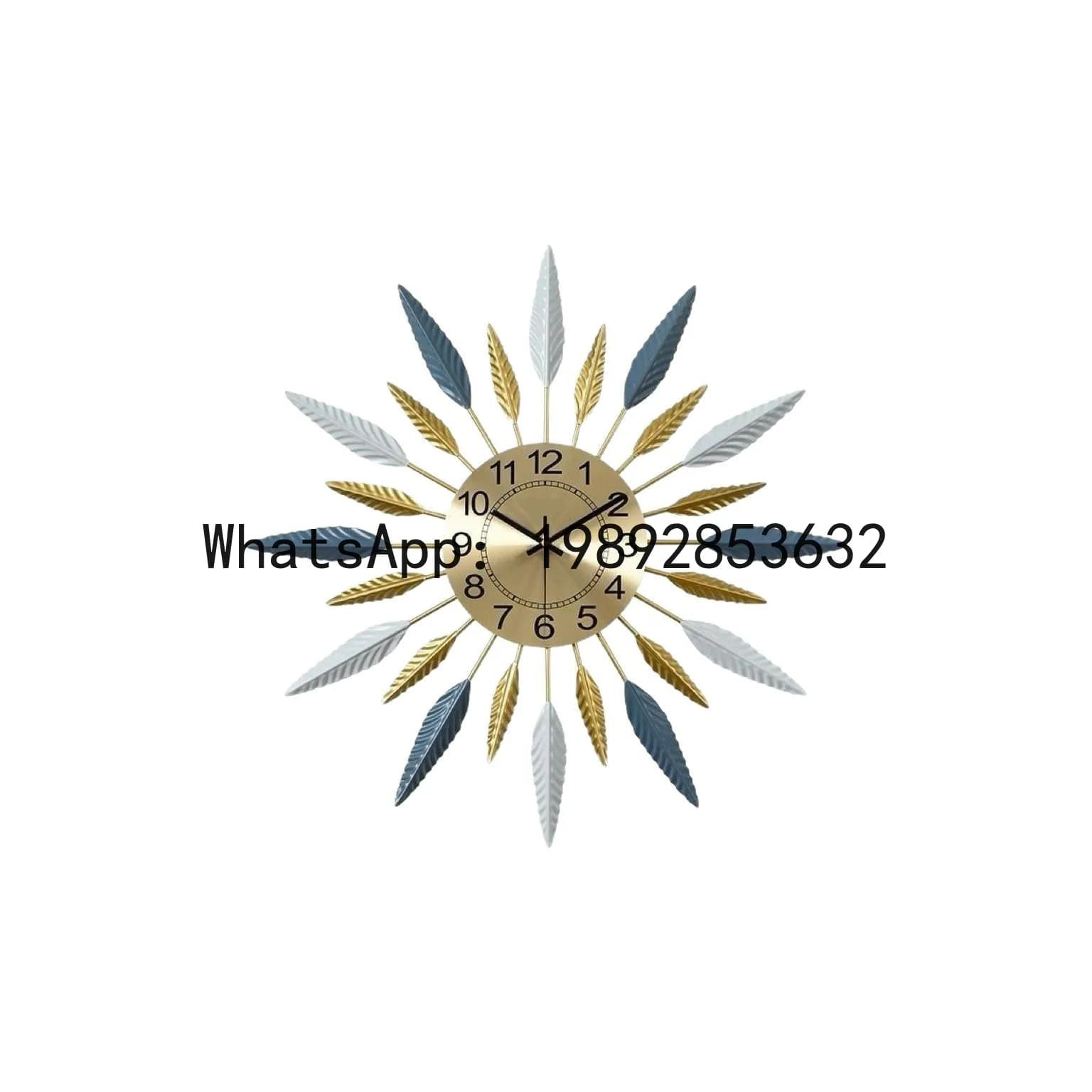 Luxury lightweight PYJ wall clock for living room, home art wall clock, silent and fashionable wall clock.