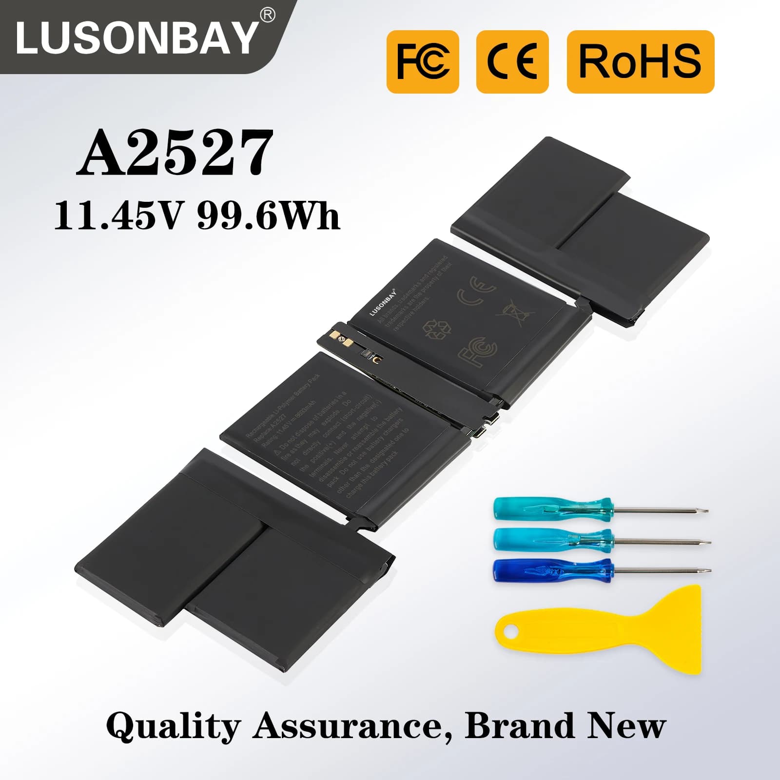 LUSONBAY A2527 Batteria per Apple MacBook Pro 16'' A2485(Fine 2021) MK183LL/A MK193LL/A MK1E3LL/A MK1A3LL/A EMC3651 Strumenti gratuiti