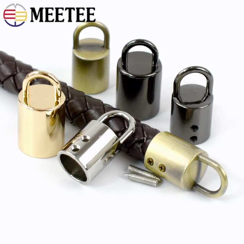 5-30 Pz Meetee 11/14mm Borsa in metallo Fibbia Cinghia Nappa Cap Chiusura Gancio Connettore Gancio Corda Cavo di Blocco Accessori Hardware FAI DA TE