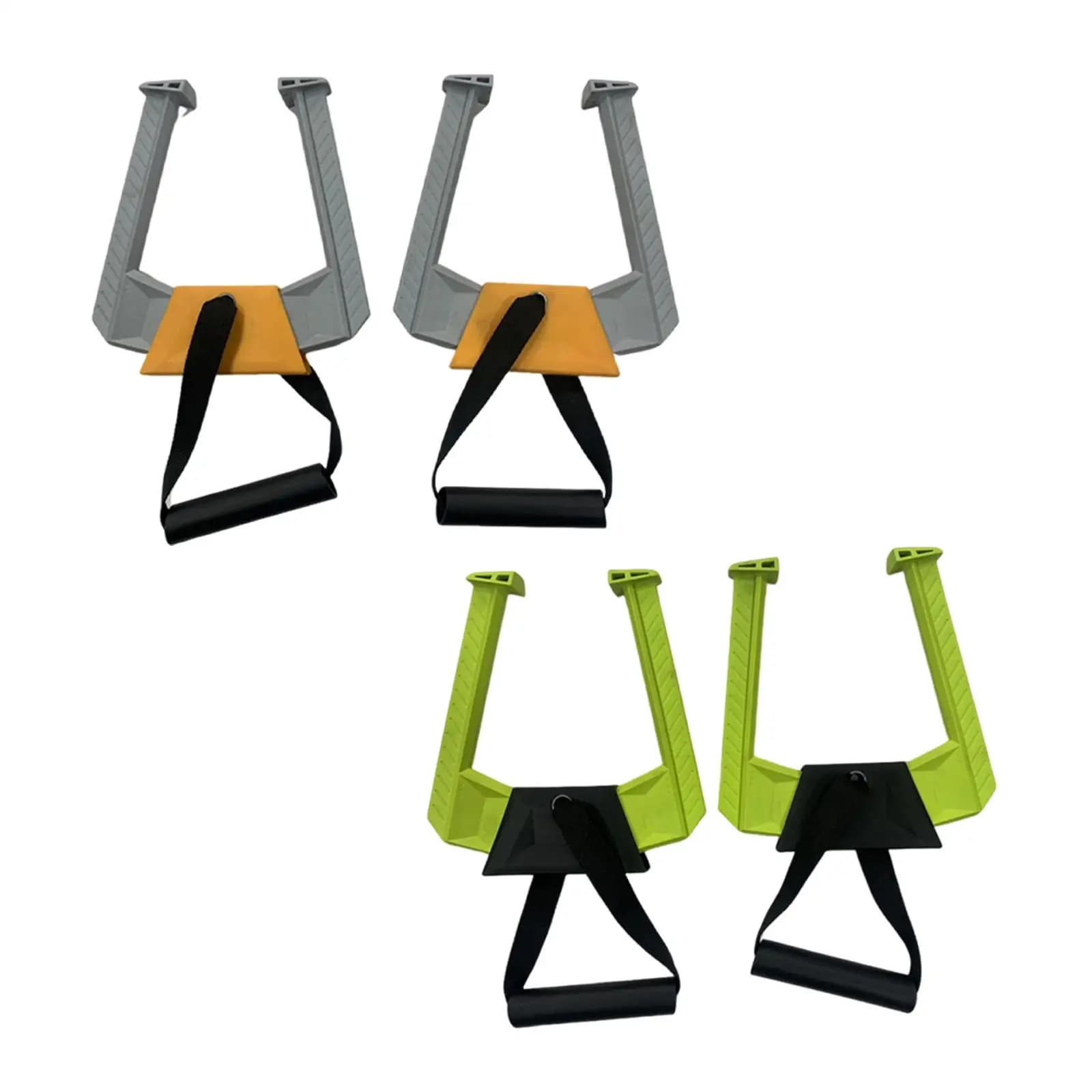 2x portable traction bar, comfortable and lightweight, anti-slip, for fitness equipment, traction bar handles for office training