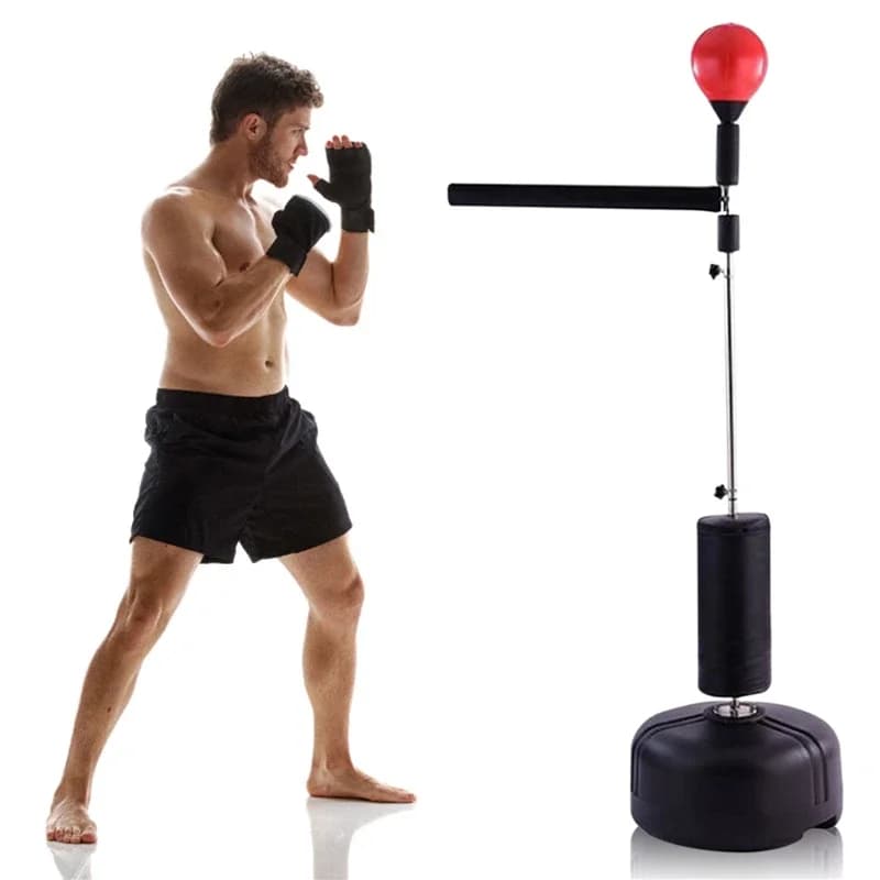Adjustable Reflex boxing bag in height, Self-supporting, with Power Suction cups to Release Stress, Fast Boxing Ball