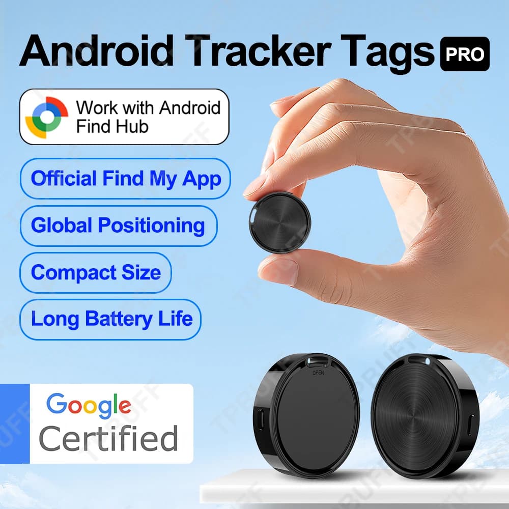 Localizzatore GPS Bluetooth Android Google Trova il mio dispositivo Portafoglio anti-smarrimento Localizzatore GPS Supporto Airtag Prodotti per la casa intelligente Vita intelligente
