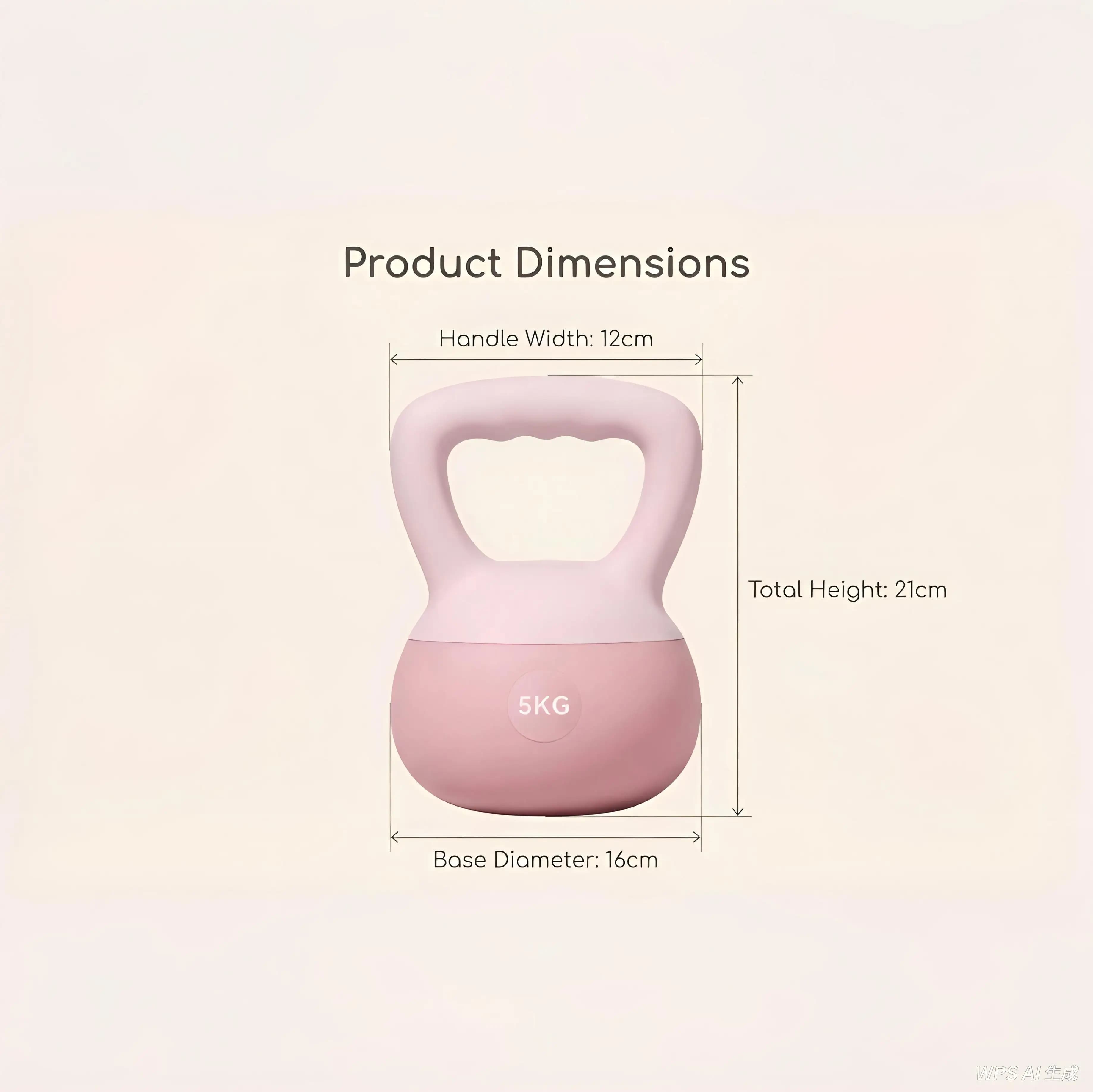 Kettlebell Colorato Rivestito 2026 per Allenamento di Forza Yoga e Fitness Domestico
