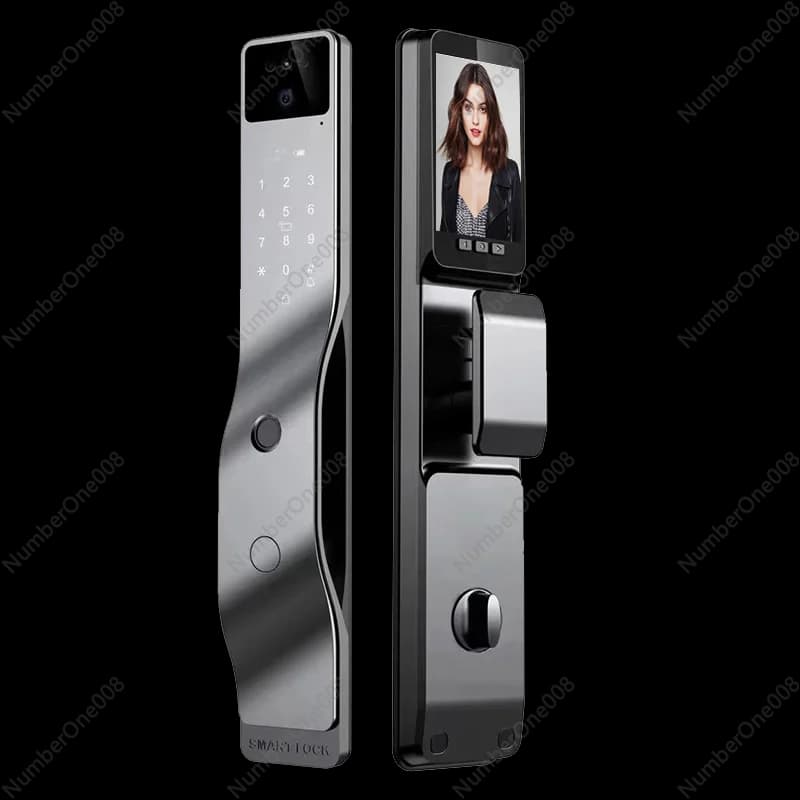 Serratura digitale intelligente con impronta digitale, riconoscimento facciale 3D, fotocamera, serratura elettrica, sistema di sicurezza intelligente