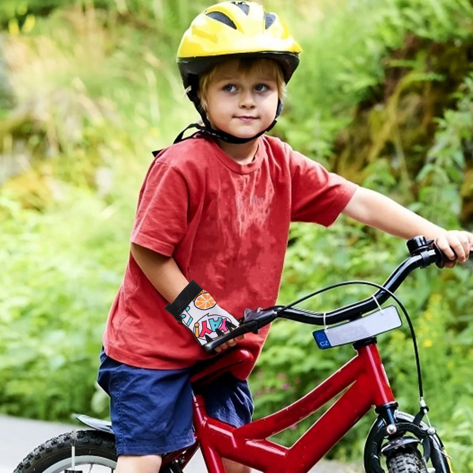 1 paio di guanti da ciclismo per bambini, imbottitura ergonomica, guanti da equitazione in rete traspirante, adatti per il ciclismo all'aperto, con palmo antiscivolo