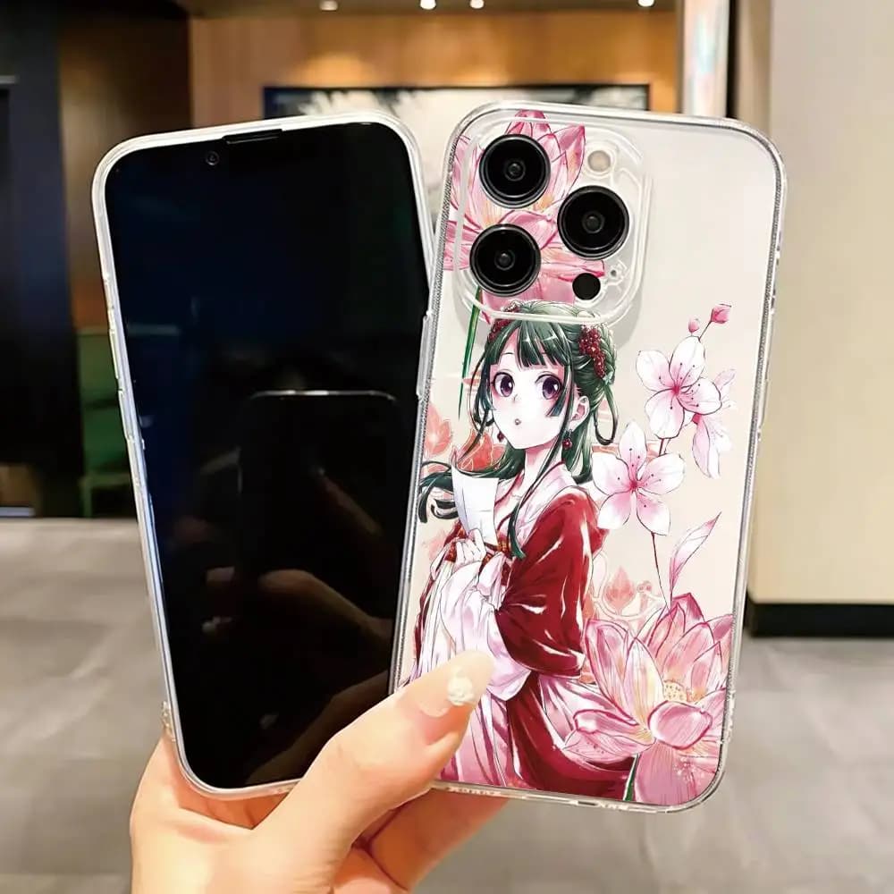 he A-Apothecary Diaries Maomao Phone Case Transparent Silicone Soft For iPhone 17 16 15 14 13 12 11 Mini Pro Max Plus