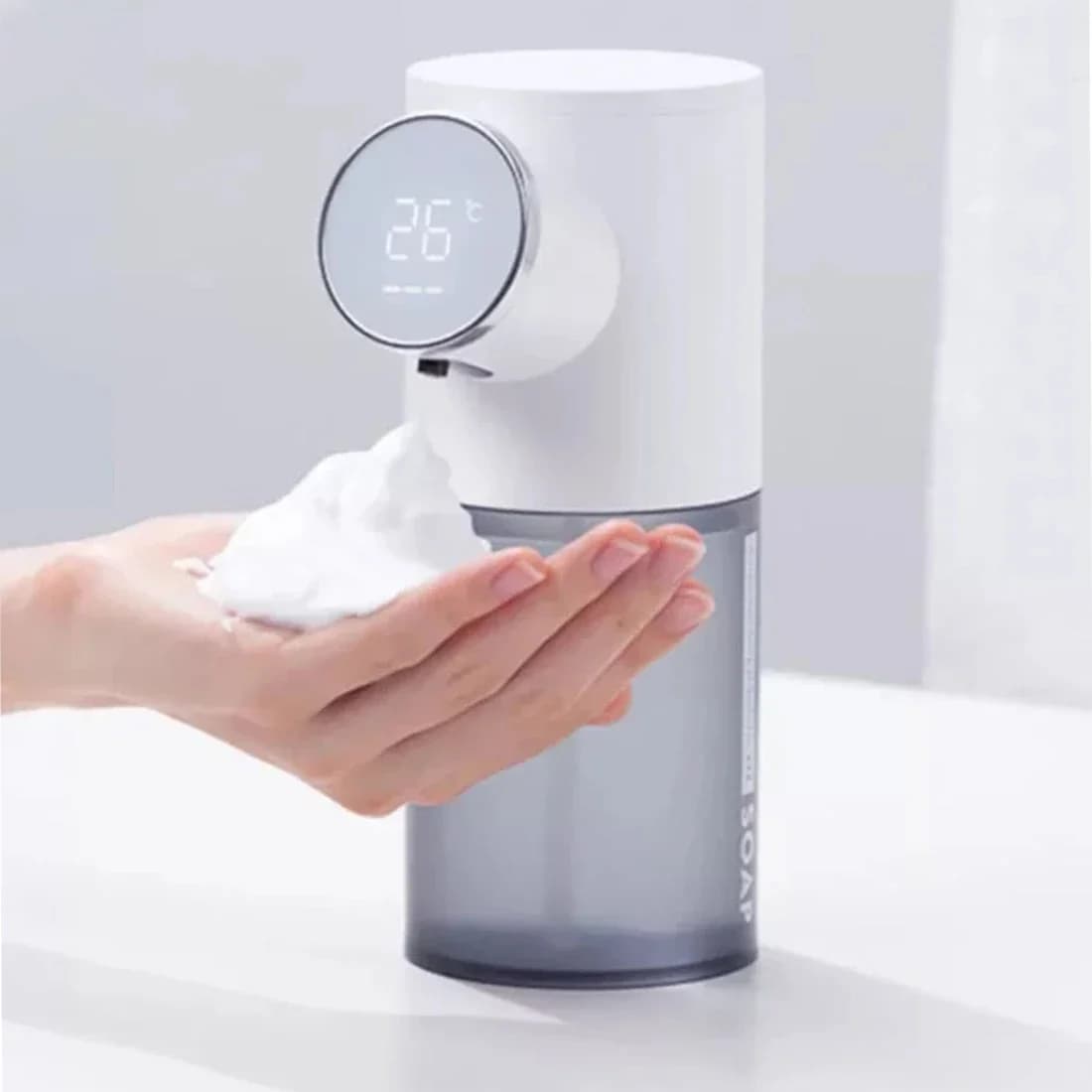 Mi Dispenser di sapone USB ricaricabile Dispenser di sapone liquido da 320 ml Display digitale Schiuma Sensore a infrarossi Disinfettante per le mani