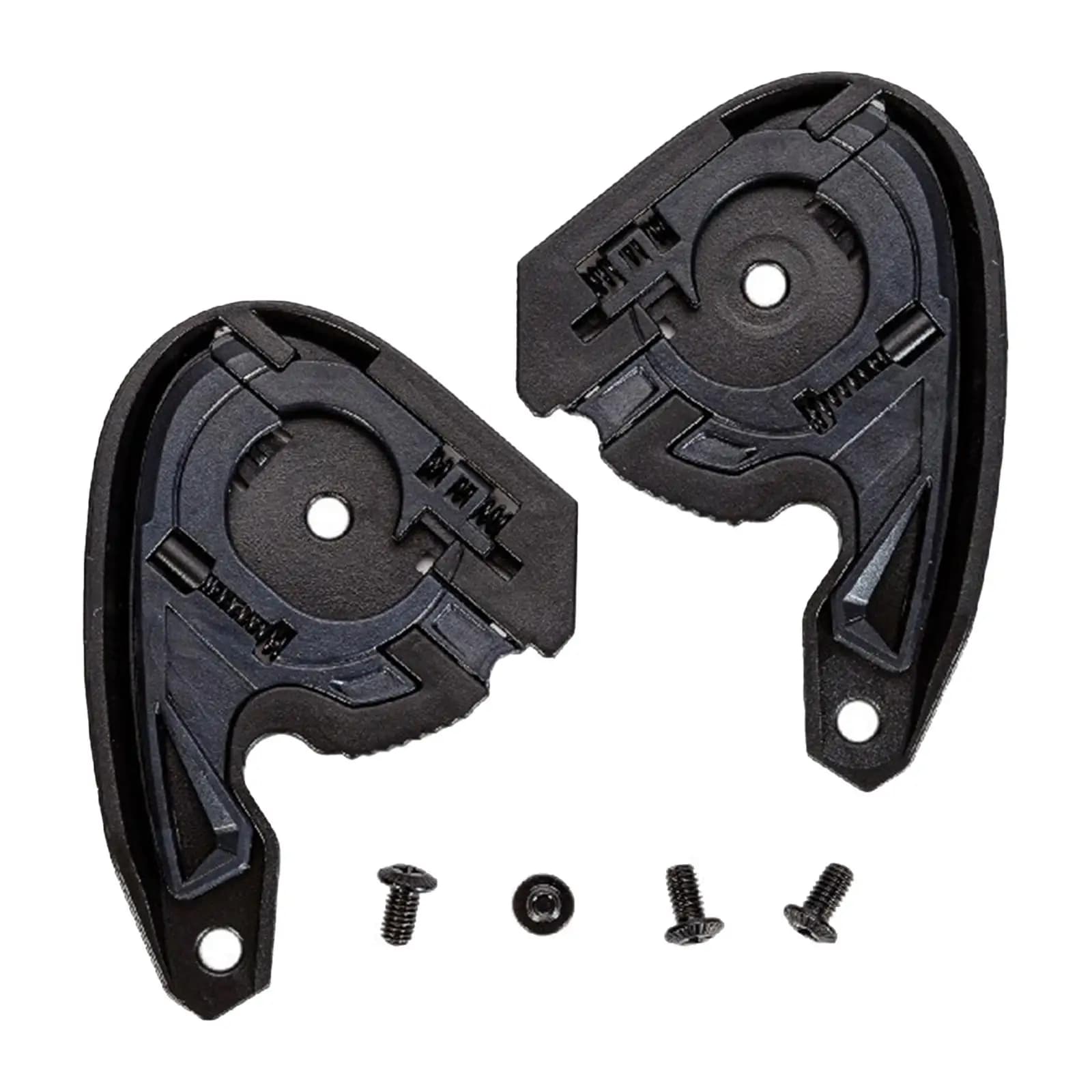 Piastra Base Nera per Casco Moto, Accessorio per Casco, Facile Installazione, Fissaggio Visiera, Pezzo di Ricambio per Casco Aperto SHAFT SM523