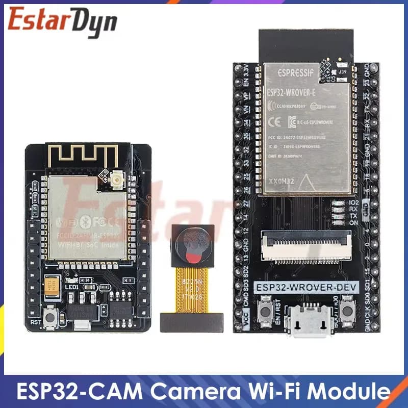 Versione di riparazione Modulo telecamera CAM ESP32 Scheda ESP32-WROVER Modulo telecamera Wi-Fi Bluetooth per Arduino IDE C Codice Python OV2640
