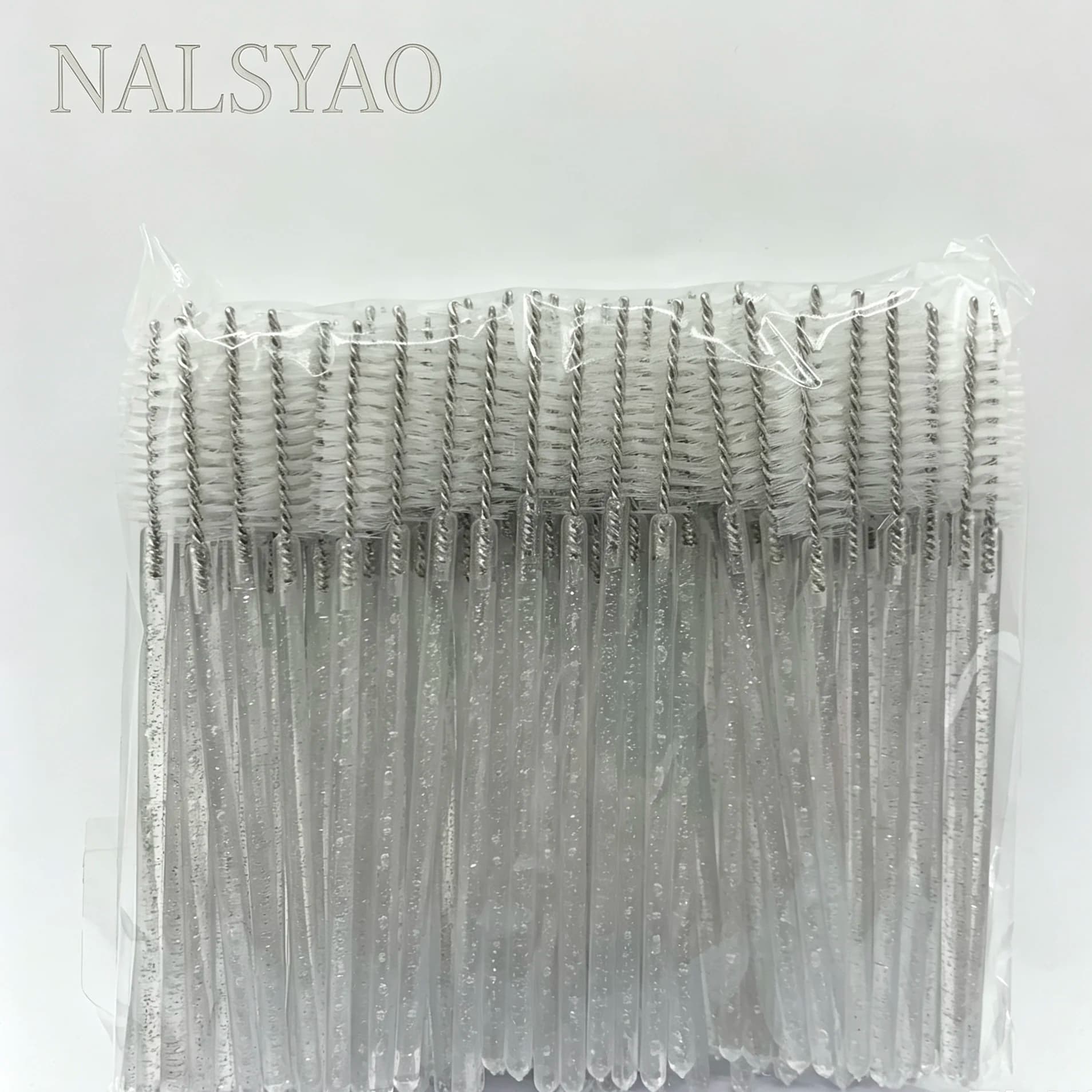 Professional Makeup Beauty Tool Disposable Crystal Eyelashes Brush Comb 50Pcs Eye Lashes Extension Mascara Wands Makeup