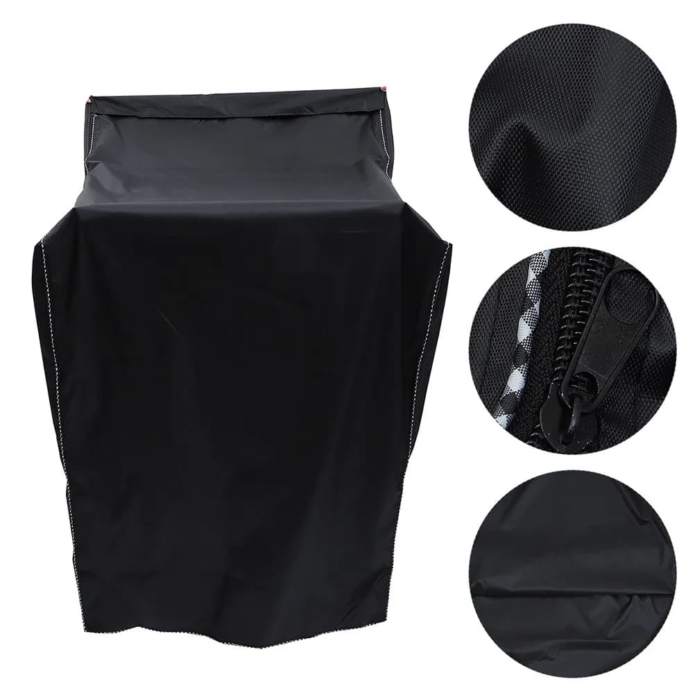 2Pcs Washer and Dryer Cover Heavy Duty Oxford Fabric Dust Water Paint Resistant Full 4-Sided Elastic Band Protection Laundry