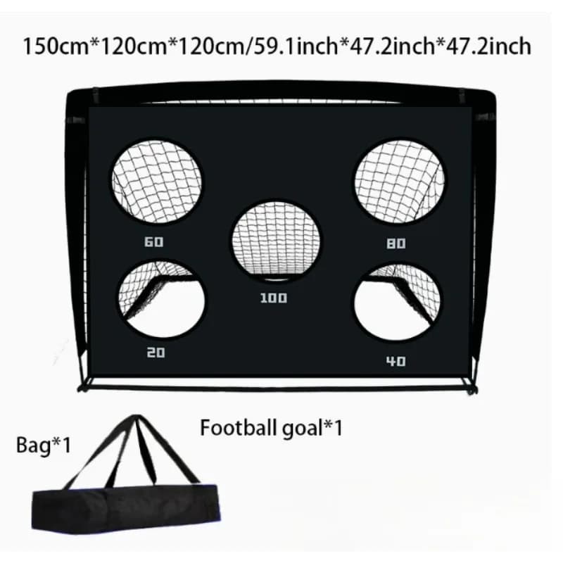 Weatherproof Football Goal with Wall Design Portable Outdoor Play Equipment