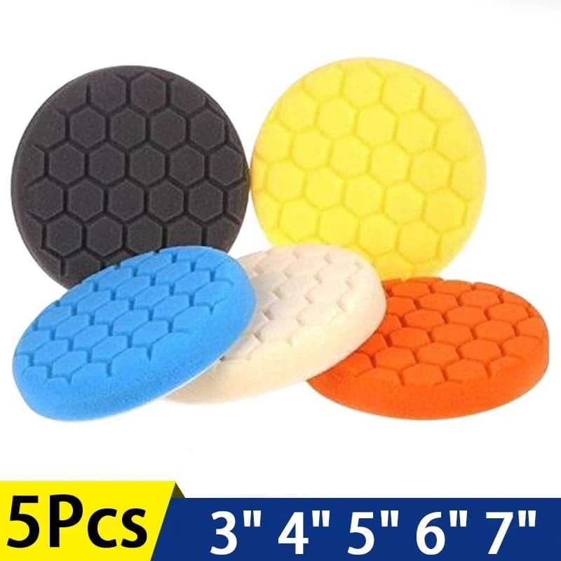 5Pca Kit tampone per lucidatura auto Set tampone per lucidatura autoadesiva per ceretta tampone per lucidatura ruota in lana per trapano lucidatrice per auto
