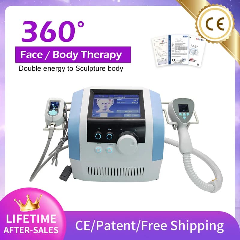 Macchina per la riduzione del grasso ad ultrasuoni monopolare RF 360 2 IN1 Face Body Lift Perdere peso Anti-età Contorno del corpo Riduzione della cellulite
