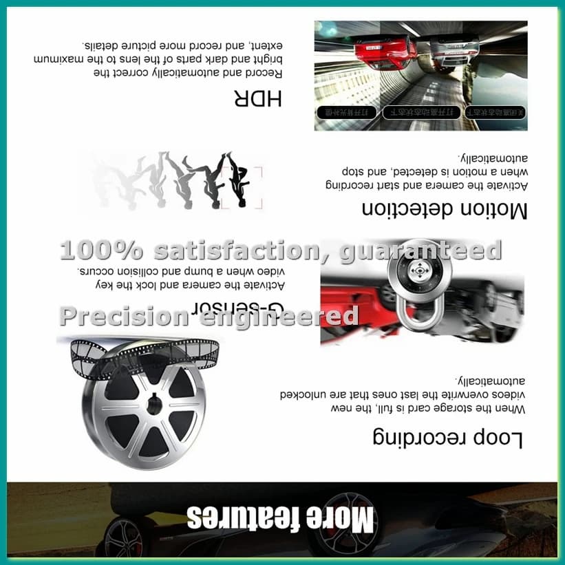 Dash Cam per Auto con Schermo Touch da 4 Pollici, Telecamera Anteriore e Interna 1080P, Visione Notturna, Registrazione in Loop, Sensore G(A)-TCES