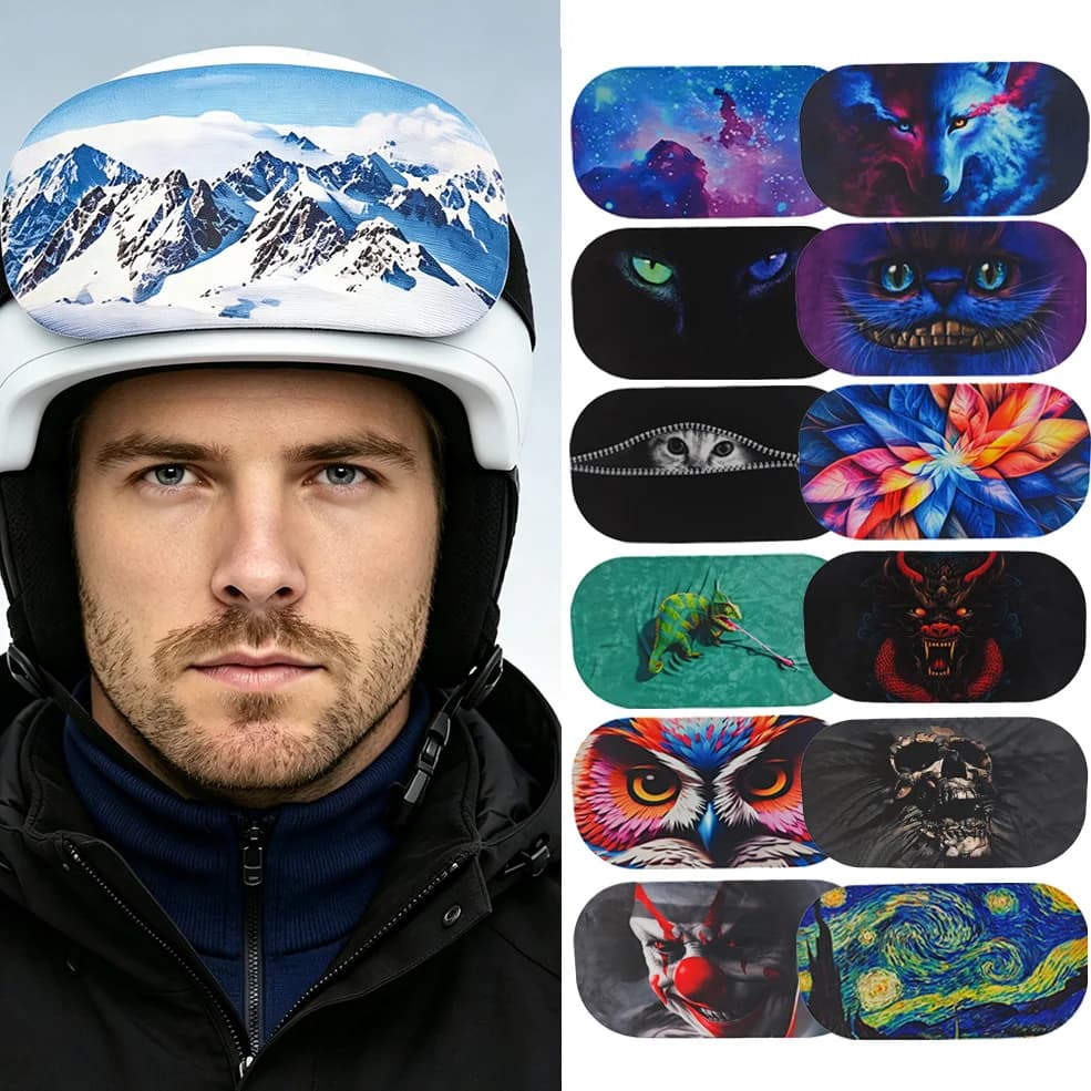 Long‑Lasting Ski Goggle Lens Protector, Novice Pro Skiers, Ski Snowboard Sport Anti‑Scratch Wipe Clean Snowboard Accessory
