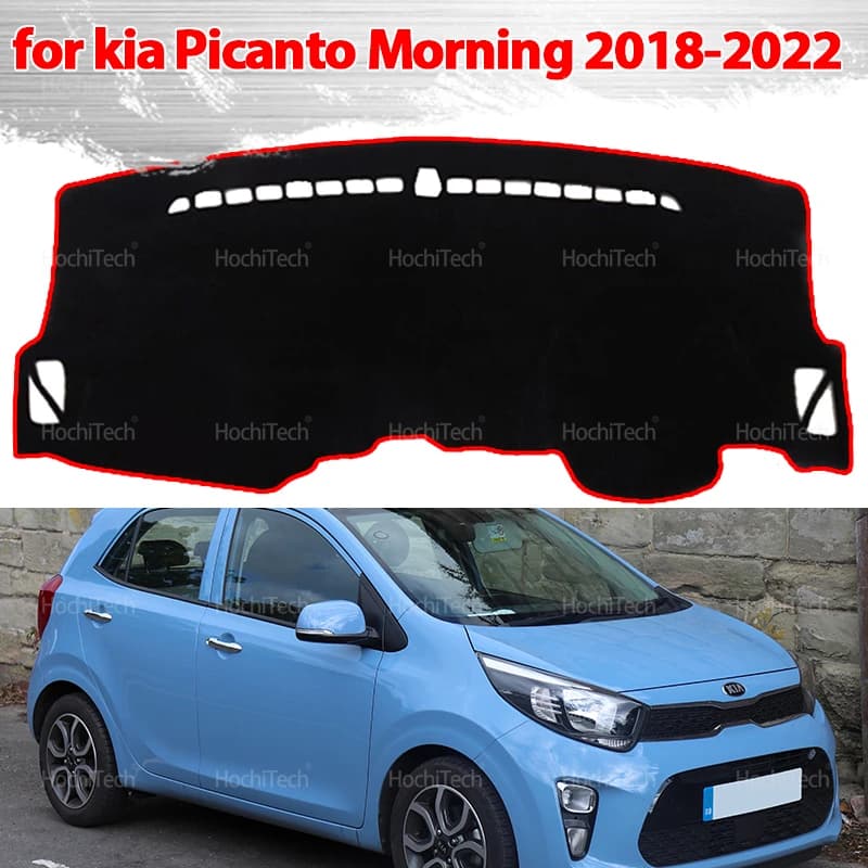 Dashboard Protective Pad Cover for Kia Picanto Morning 2018-2022 Accessories Auto Dashboard Sunbed Anto-UV Carpet
