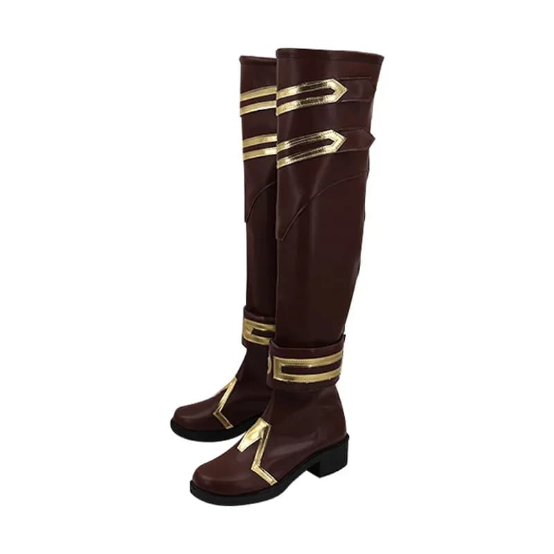 Gioco Anime LOL Caitlyn Scarpe Cosplay Stivali Accessori per costumi di Halloween Oggetti di scena6;d'3, h'7.b;