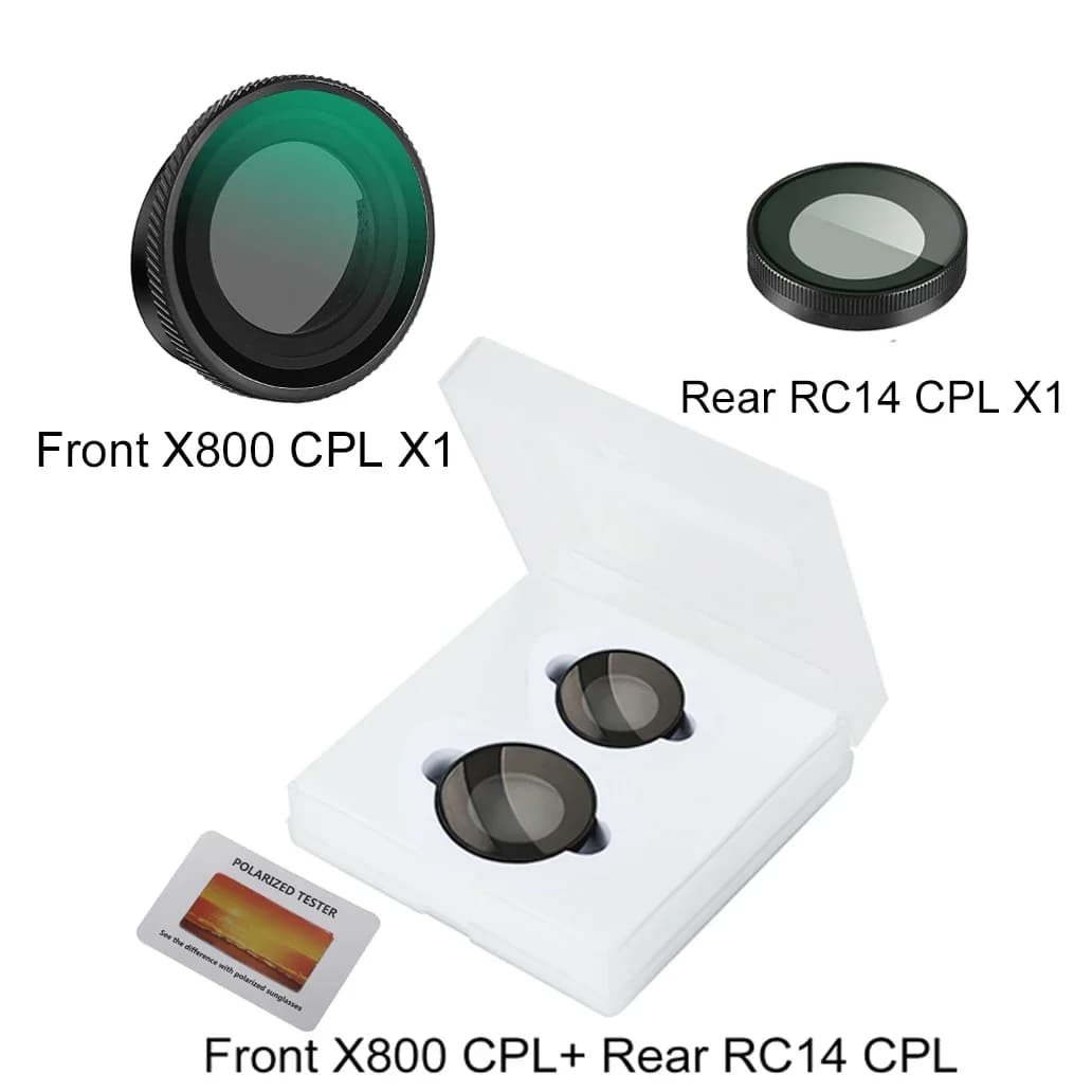 For 70mai Dash Cam X800 Filter CPL Reduce glare Reflection Improve contrast for 70mai Rear Cam RC14 Filter CPL