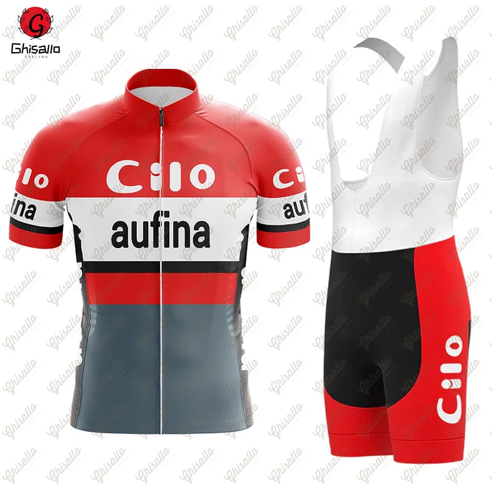 Retro Triathlon Team Cycling Jersey Set for Men Road Bike Equipment Cycling Shirt Clothing Shorts Shorts Fast Drying Bike Clothing 2024