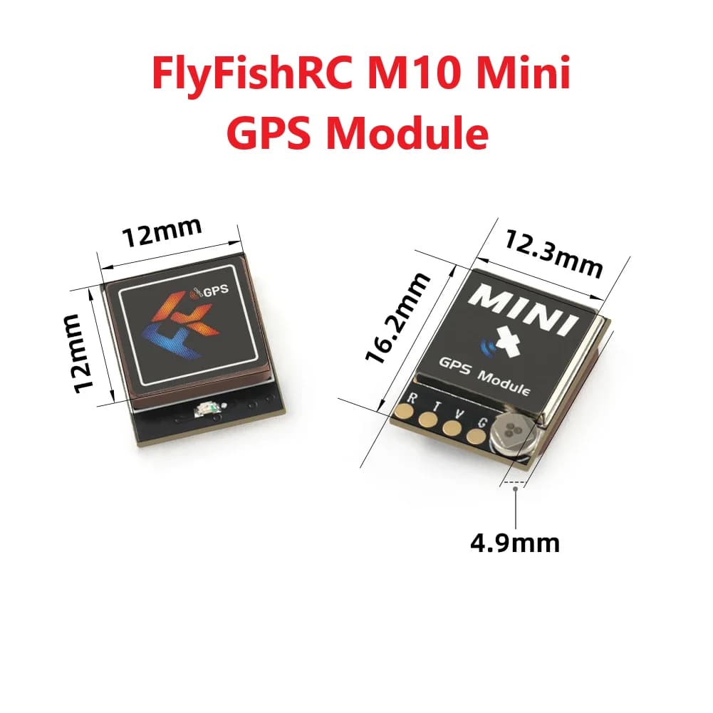 FlyFishRC M10 Mini GPS module Integrated 10th generation ceramic antenna for long-range drone parts FPV RC Freestyle