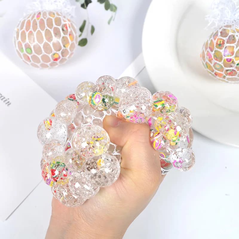 Palla Antistress a Forma di Frutta, Giocattolo Sensoriale 3D per Adulti, Antiansia, Non Tossico, per Ufficio