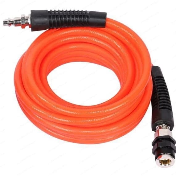 Kit tubo aria da 6 metri per gonfiatore di pneumatici, con accoppiatore a connessione rapida stile USA, set di accessori per pompa per carichi pesanti