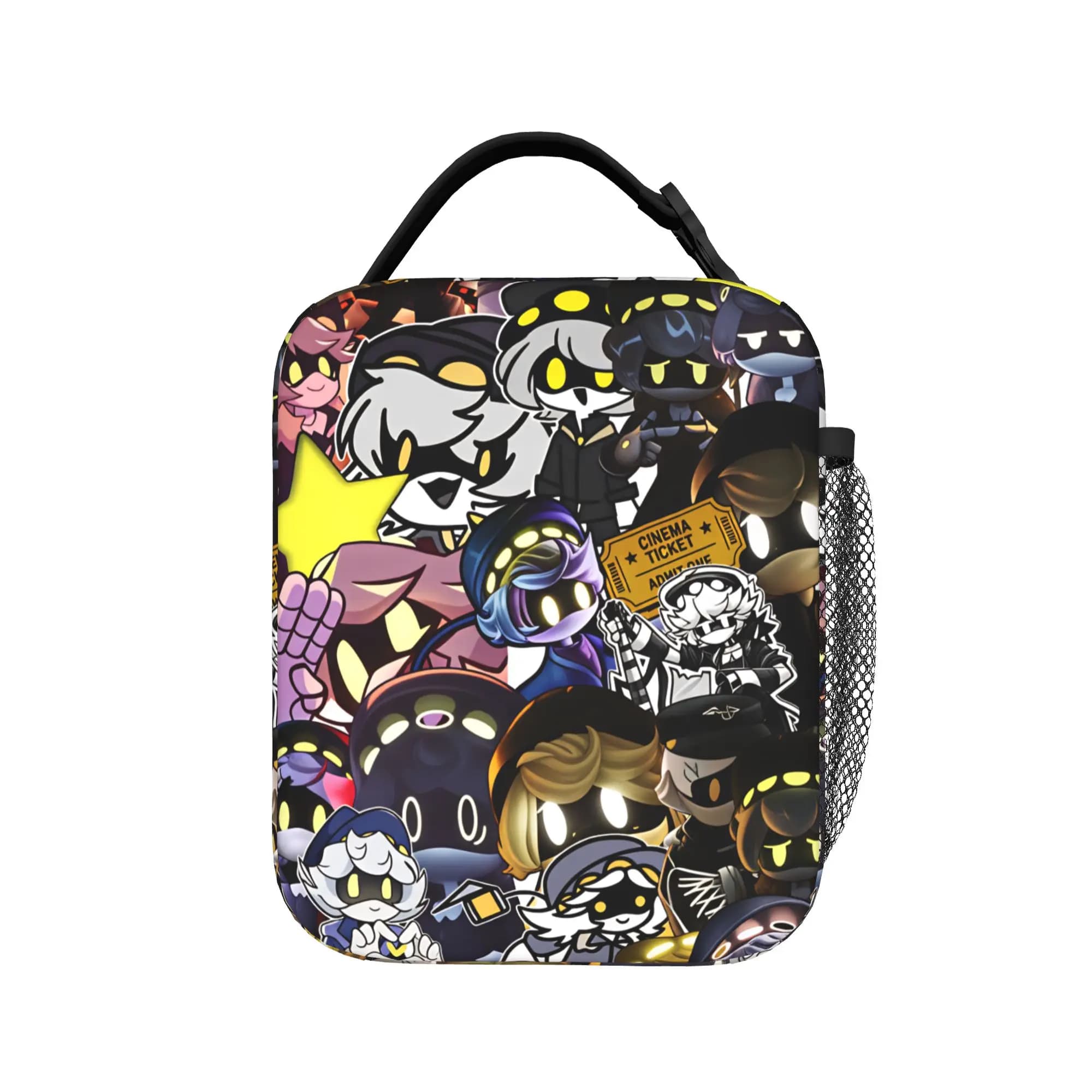Murder Drones Cartoon Animation Lunch Bag Aesthetic School Lunch Box Print Portable Tote Food Bags