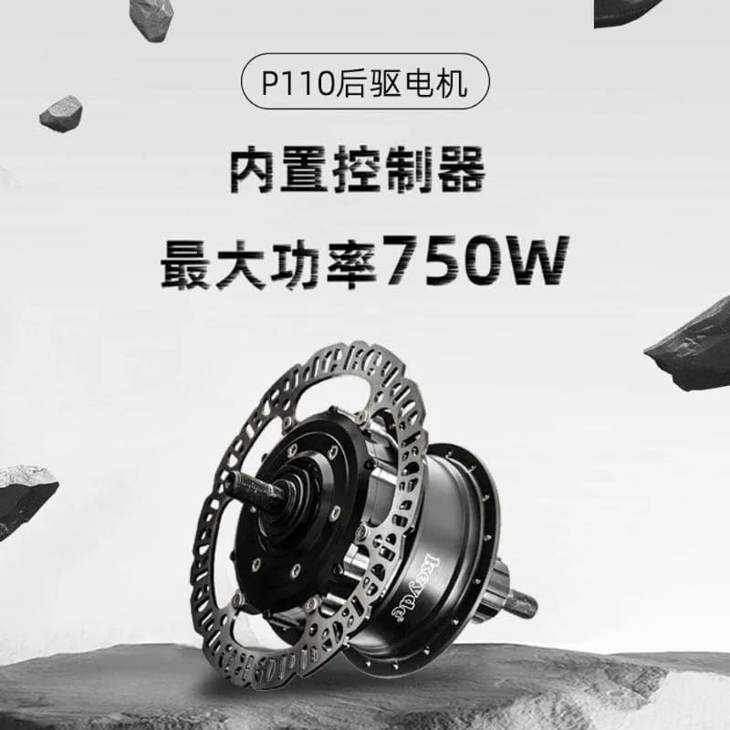 Kit di conversione e-bike con motore brushless gearless da 750W per bici elettrica, mountain bike, ruota di assistenza alla pedalata, parti fai da te