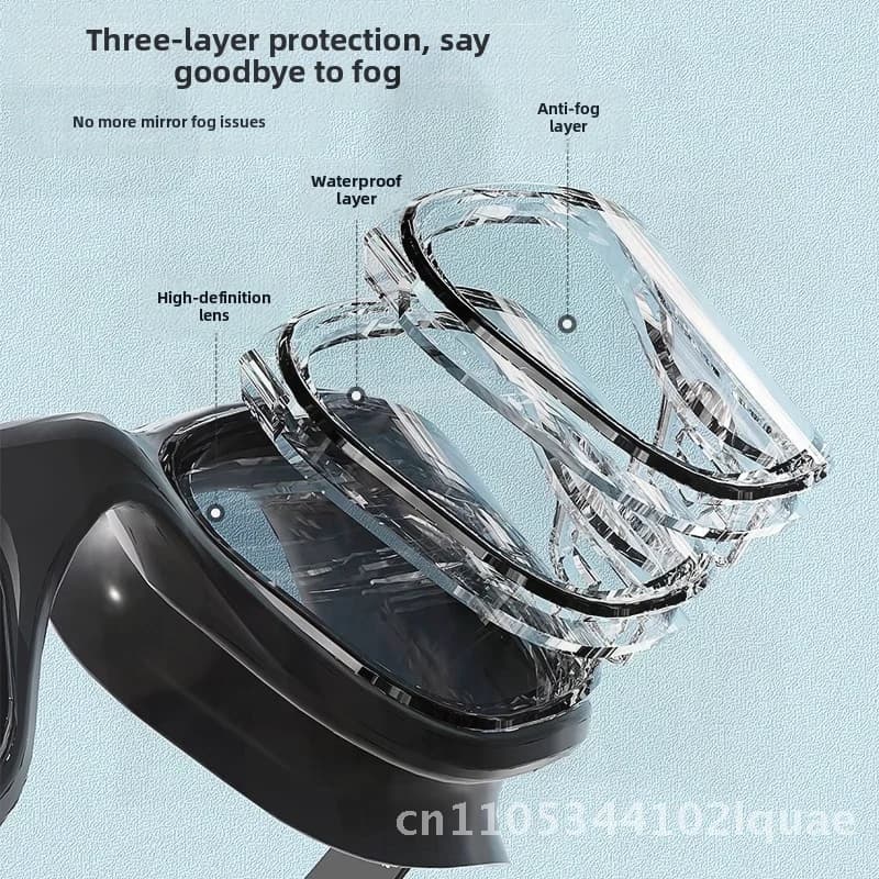 Occhialini da nuoto impermeabili antiappannamento HD per uomini e donne con tappi in silicone Tappi per le orecchie Clip per naso - Immersioni e nuoto speciali