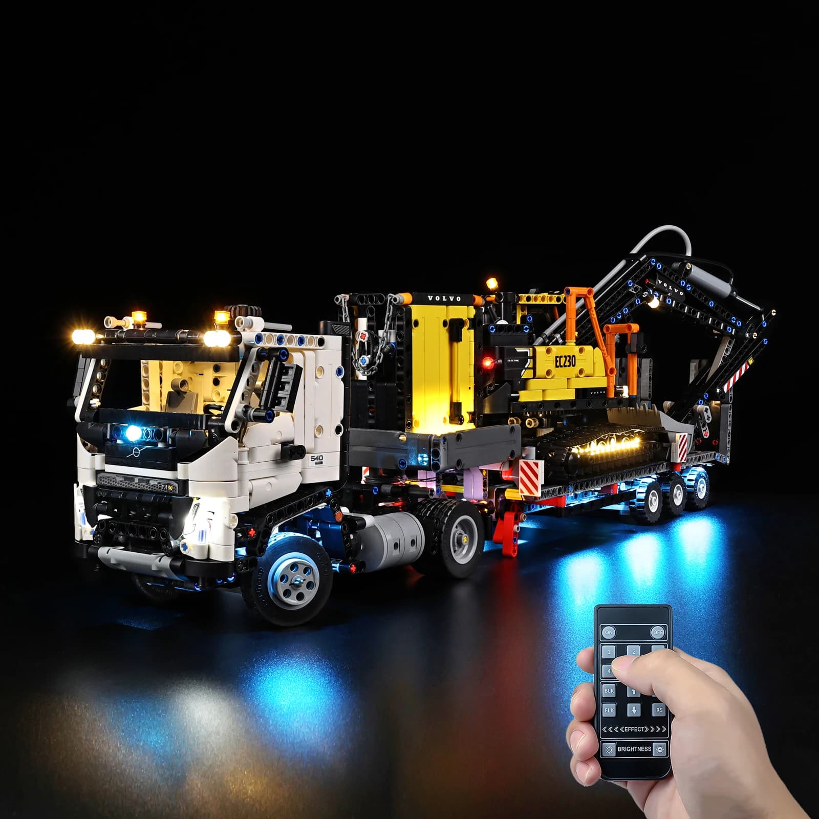 Nessun set di illuminazione a LED modello adatto per escavatore elettrico LEGO Technic Volvo FMX Truck EC230 42175 (escluso blocchi di costruzione)