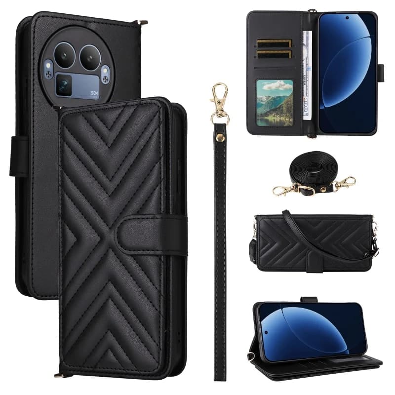 Per Realme GT 8 Pro 5G Nuovo Cordino a tracolla Portafoglio Carta Solt Custodia per Realme GT8 PRO 5G RFID Borsa Custodia antiurto