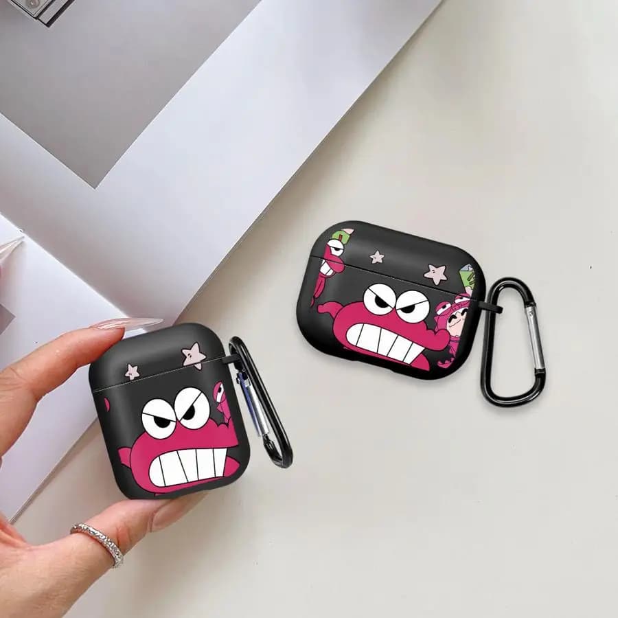 Custodie per Auricolari Cartoon di Crayon ShinChan per Airpods 3 Pro3 2 Pro2 1 Pro 4