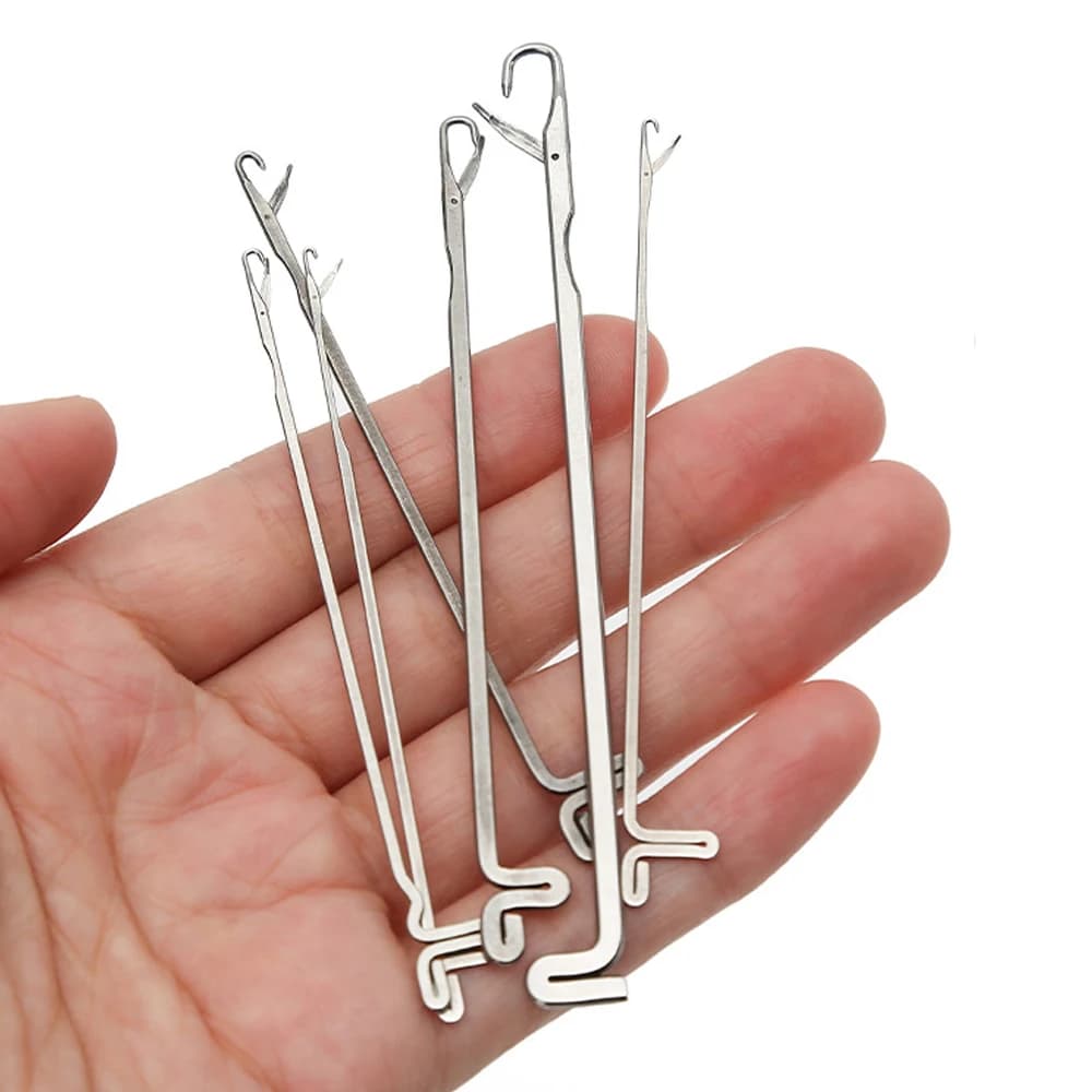 7 pz/set 7.8-9.5 cm 7 dimensioni Strumenti di Cucito FAI DA TE Misto Aghi di Chiusura Uncinetto Strumento Agganciato Aghi Barbuti Accessori Per Maglieria