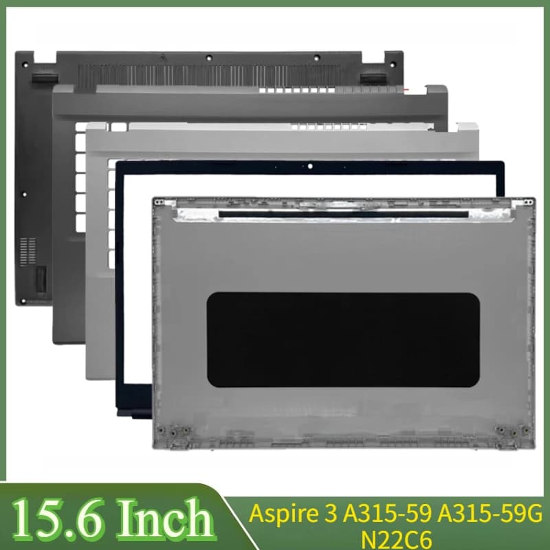 15.6 "Plastica Per Aspire 3 A315-59 A315-59G N22C6 EX215-55 LCD Del Computer Portatile Della Copertura Posteriore Palmrest Superiore Top Case inferiore copertura inferiore