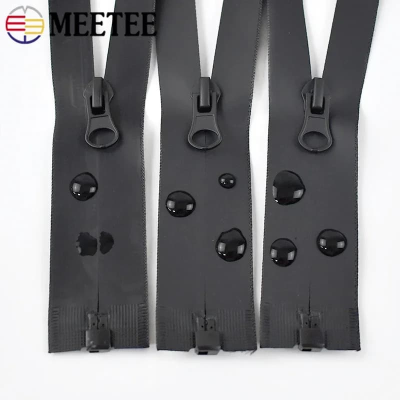 2 pezzi 5 # Cerniere impermeabili da 60/70/80/100 cm per cucire borse con cerniera invisibili open-end kit di riparazione cerniera per indumenti accessori fai da te